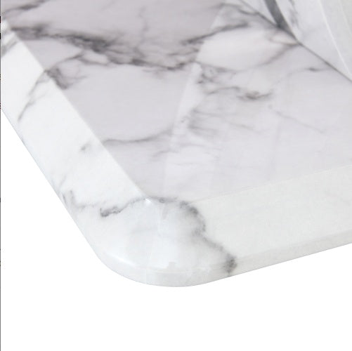 Modern Minimalist Grey Marble Pattern Sticker Pattern MDF Rectangular Coffee Table. Add A Tranquil And Comfortable Atmosphere To Your Home. MDF Coffee Table, Grey Marble Pattern Sticker, Side Table.