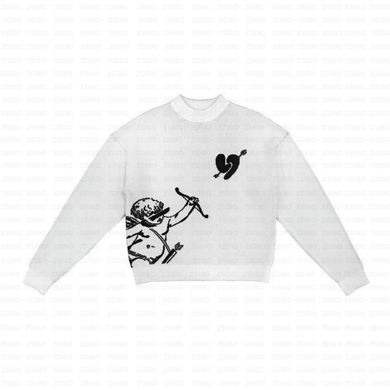 Casual Cupid Archery Jacquard Sweater