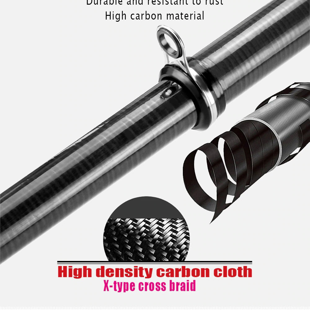 Carbon Fiber Rock Fishing Rod Telescopic Sea Fish Pole