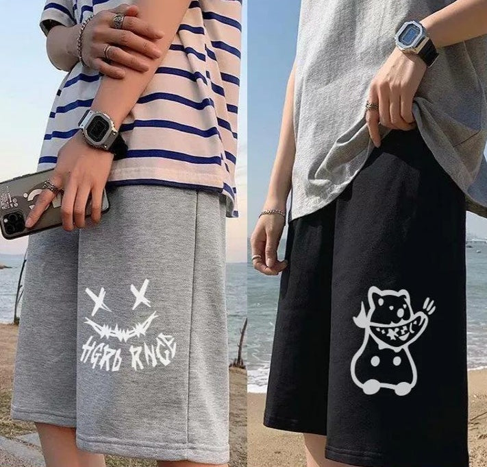 New Casual Pants Men''s Summer Shorts Men''s Korean Trend Loose Hong Kong Style Straight Sports Pants
