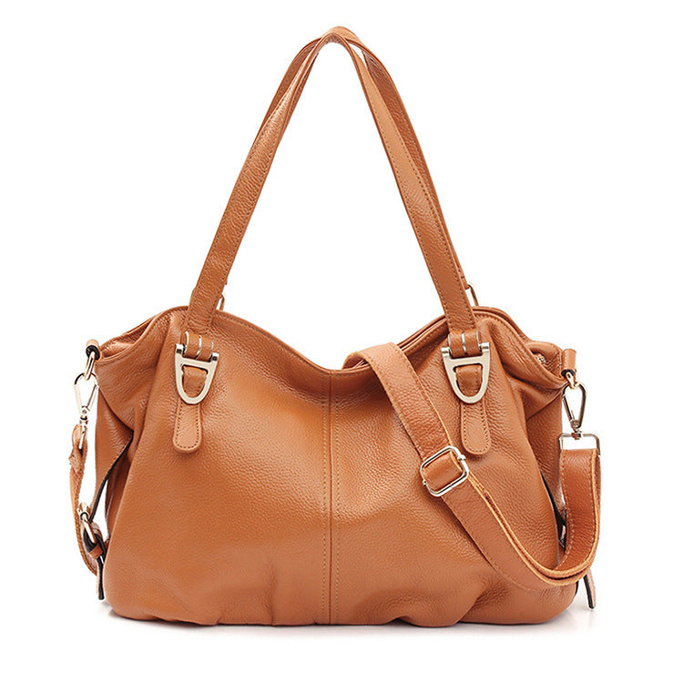 new fashion leather handbags shoulder bag Messenger bag Victoria first layer cowhide ladies big bag