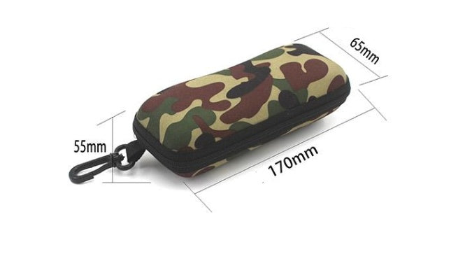 Camouflage glasses case