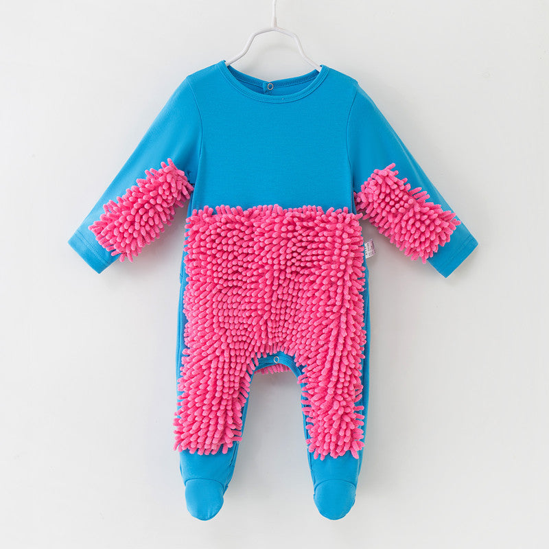 Baby Boy Romper Toddler Girl Mop Suit Infant Crawling Clothes Cotton Children One-Piece Long Sleeve Jumpsuit