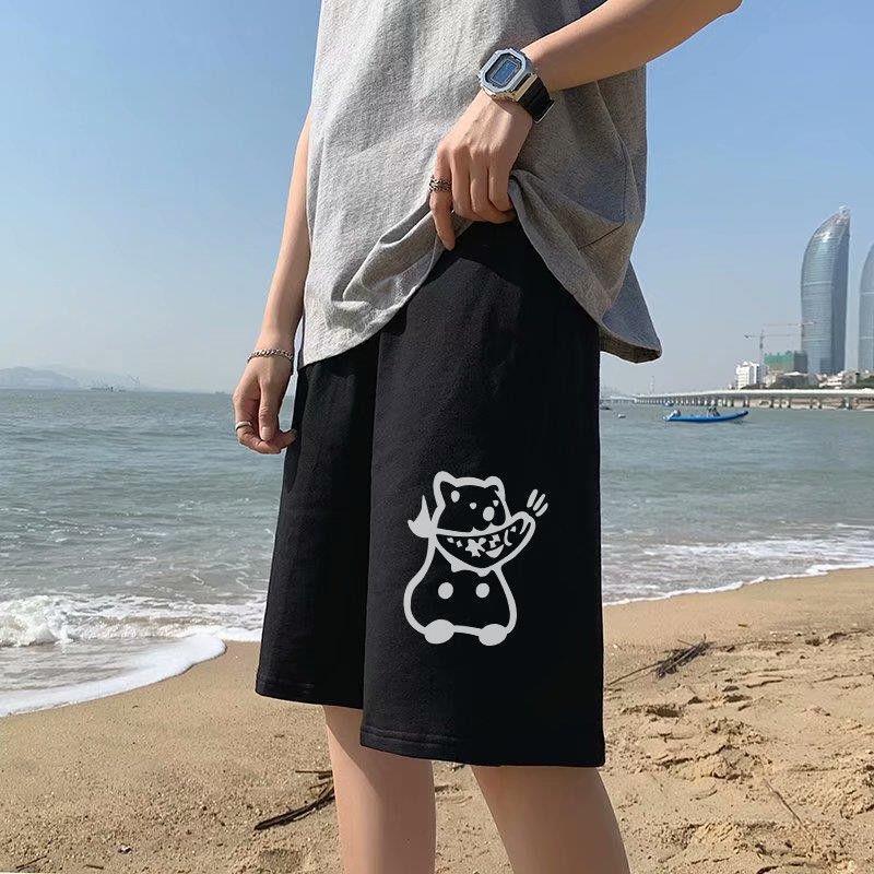 New Casual Pants Men''s Summer Shorts Men''s Korean Trend Loose Hong Kong Style Straight Sports Pants