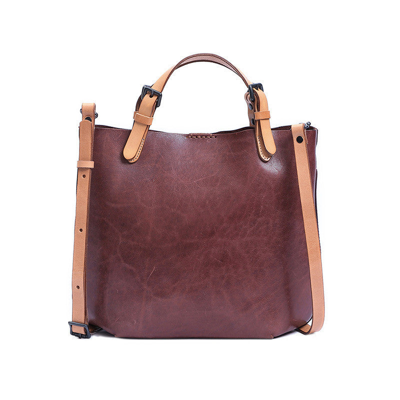 The first layer of cowhide retro leather handbags