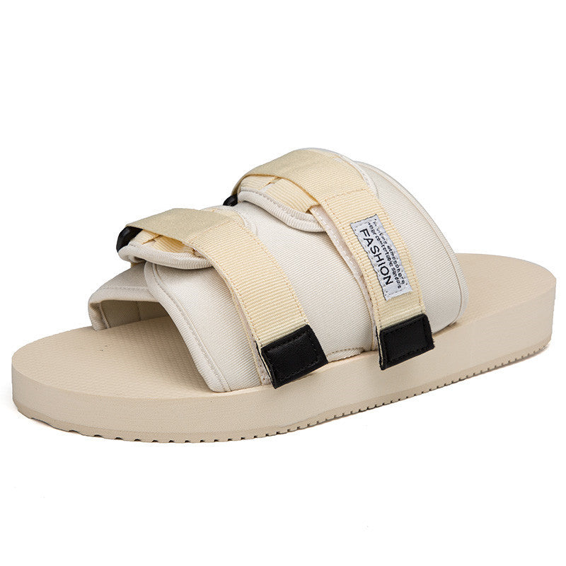Anti-slip Flip Flops Tide Brand Sandals And Breathable Cloth Face Tide Drags