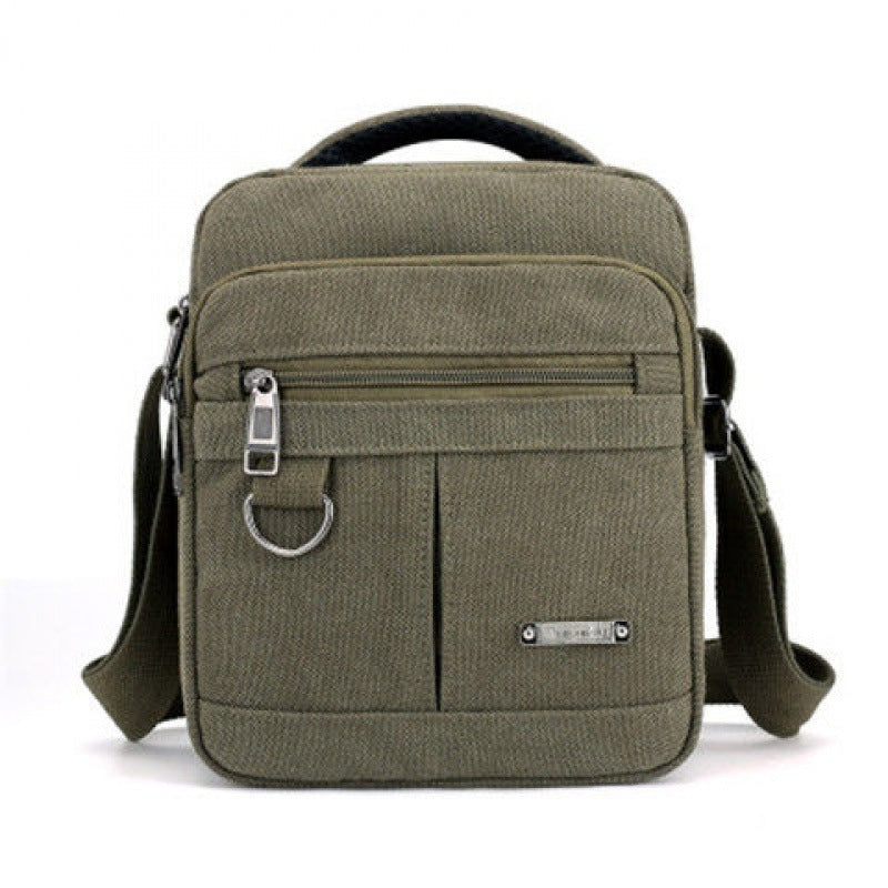 Canvas Bag Men'S Bags Shoulder Messenger Bag Korean Retro Casual Bag Sports Back Bag Men'S Bag