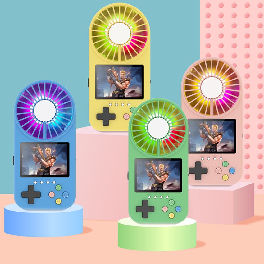 500 In 1 Color Screen Lightweight Game Machine With Convenient USB Fan 3-level Wind Speed Various Games