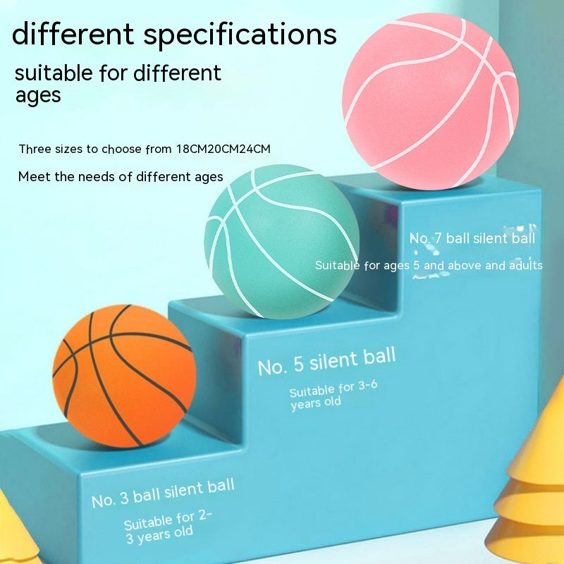 Home Indoor Toddler Children's Ball Elastic Ball Toy Silent Racket Basketball