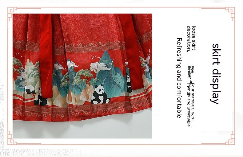 Girls' Horse-face Skirt Clothes Suit Winter