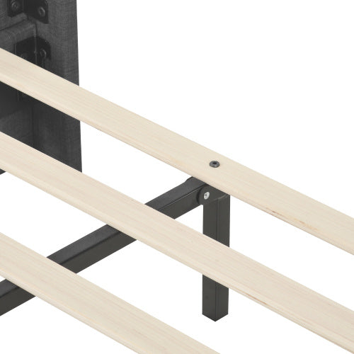 Linen Bed Frame Size 140 X 200
