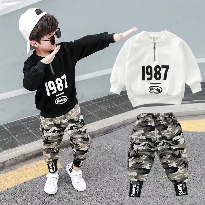 Children's camouflage suit