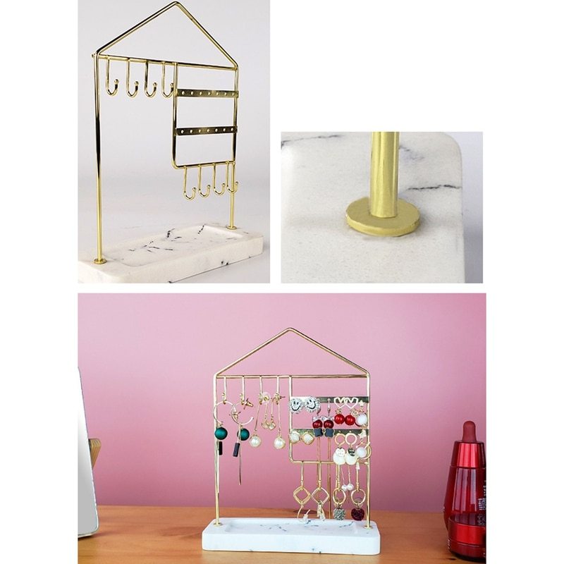 Resin jewelry storage rack