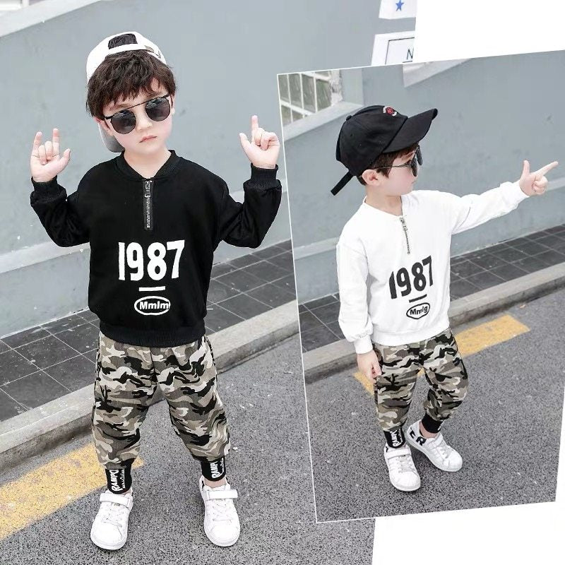 Children's camouflage suit