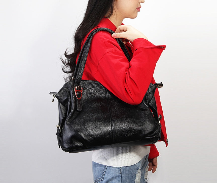 new fashion leather handbags shoulder bag Messenger bag Victoria first layer cowhide ladies big bag