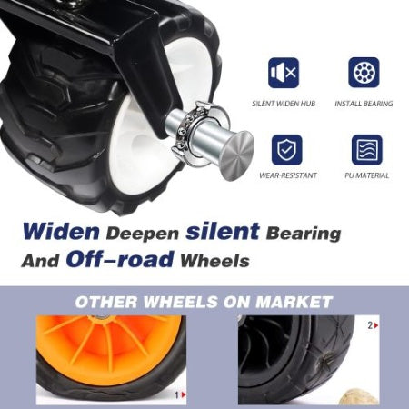 Collapsible Heavy Duty Beach Wagon Cart Outdoor Folding Utility Camping Garden Beach Cart With Universal Wheels Adjustable Handle Shopping