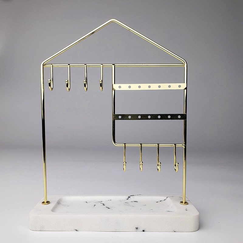 Resin jewelry storage rack
