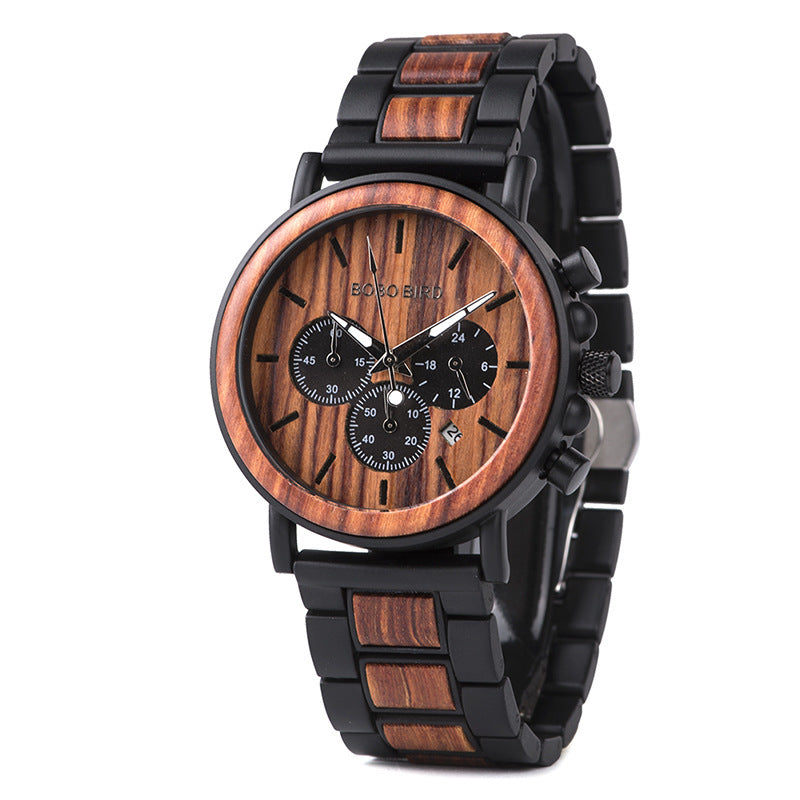 Fashion BOBO BIRD Wooden Watch Quartz Watch