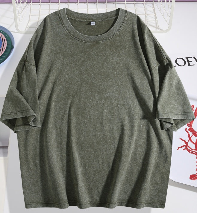 230G Washed Stir Fried Snowflake S-2XL, POD Can Be Customized Including Embryo Coat And Printing