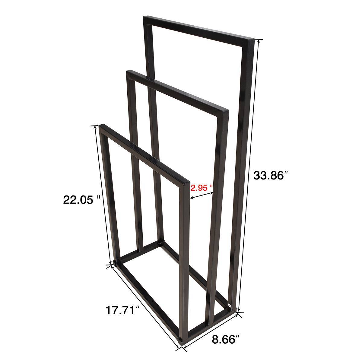 Metal 3 Tiers Towel Rack Towel Holder Organizer For Bathroom Accessories