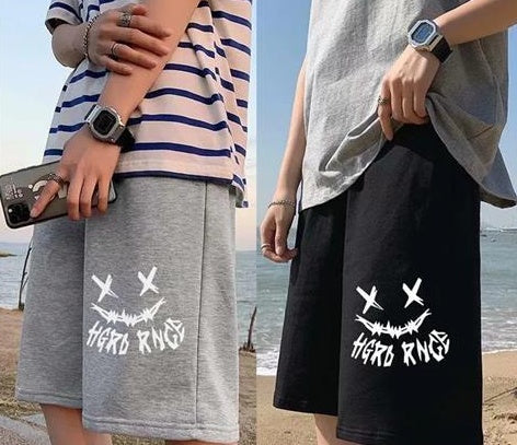 New Casual Pants Men''s Summer Shorts Men''s Korean Trend Loose Hong Kong Style Straight Sports Pants