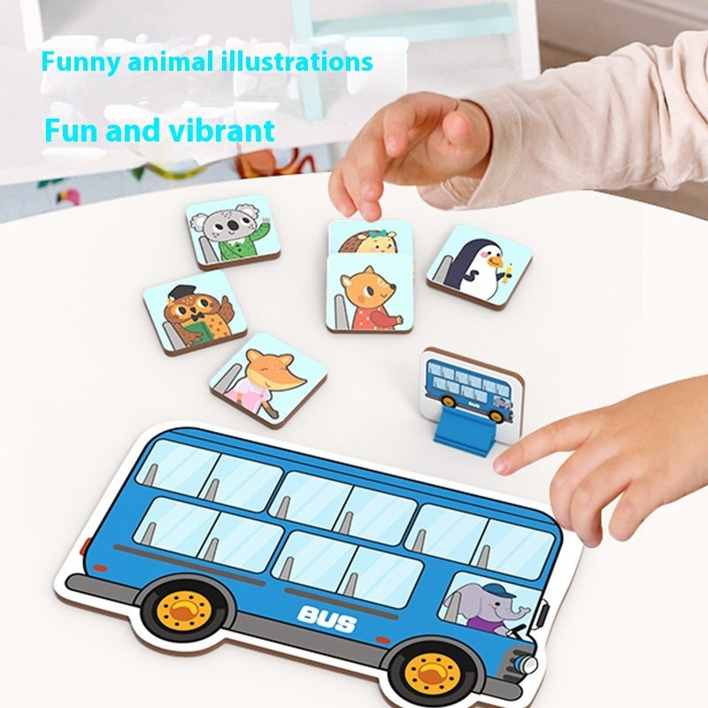 Animal Bus Platform Table Games For Children