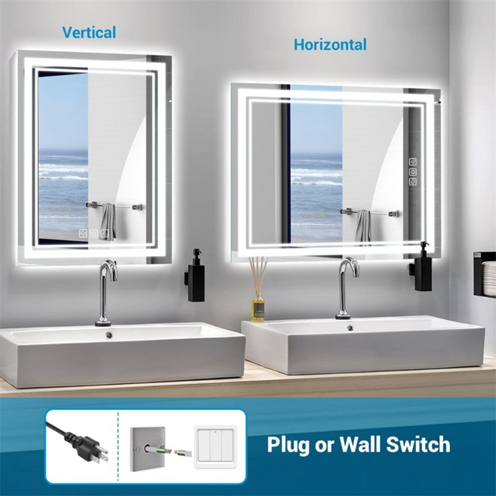 LED Bathroom Mirror 32 Inch X 24 Inch Front Backlight, Unable To Ship On Weekends