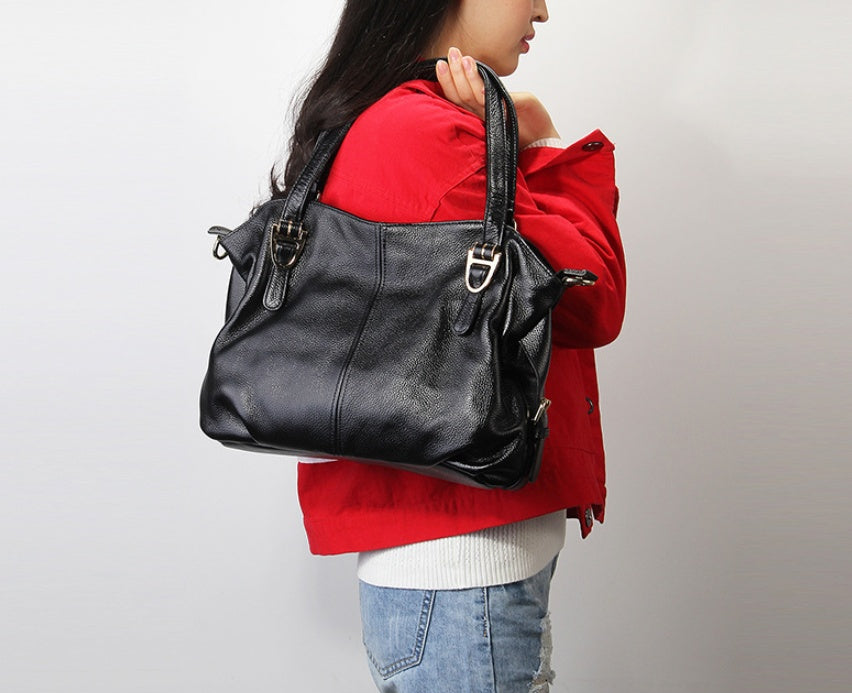 new fashion leather handbags shoulder bag Messenger bag Victoria first layer cowhide ladies big bag