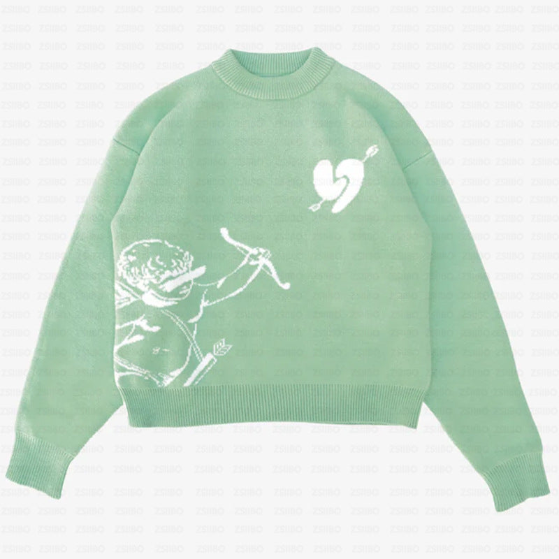 Casual Cupid Archery Jacquard Sweater