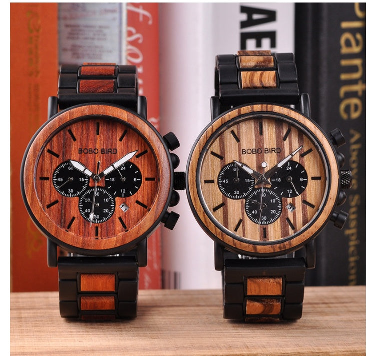 Fashion BOBO BIRD Wooden Watch Quartz Watch