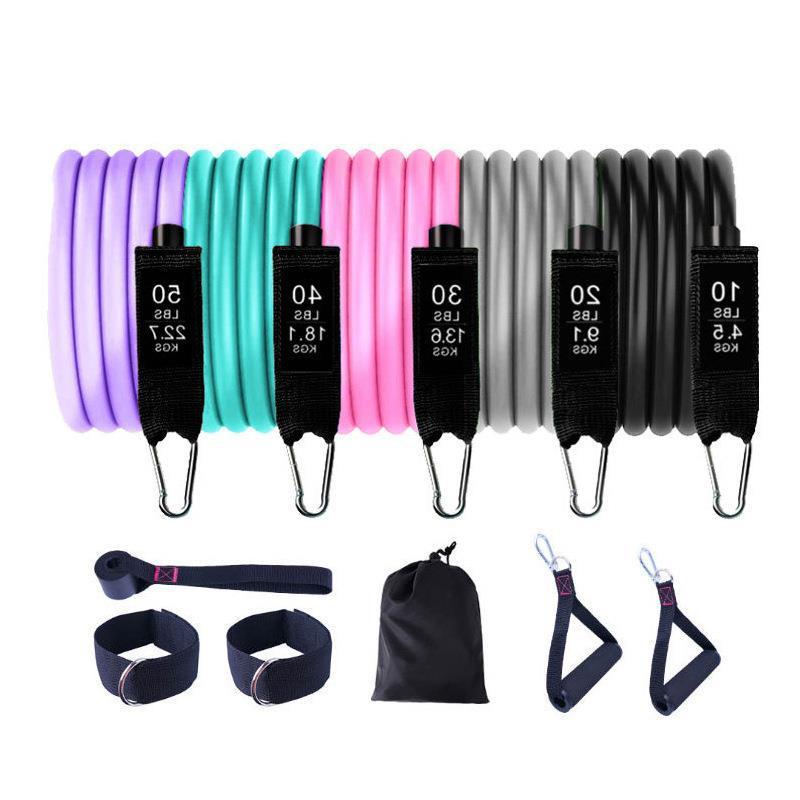 Indoor Sports Exercise Tension Rope 11-piece Set