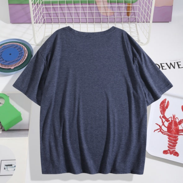 Ordinary Women's Colored Cotton T-shirt S-2XL, POD Can Be Customized With Embryo Clothing And Printing