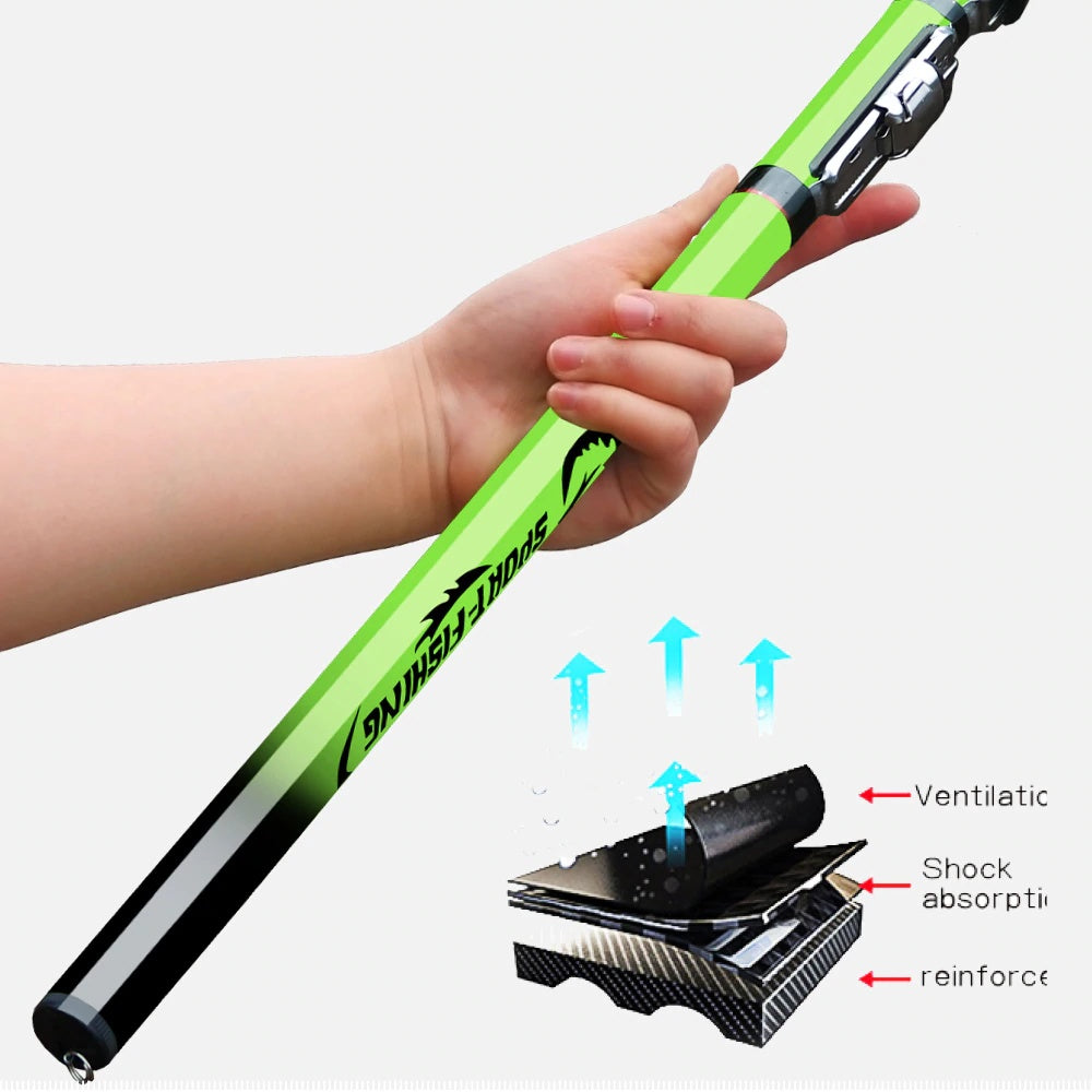 Carbon Fiber Rock Fishing Rod Telescopic Sea Fish Pole