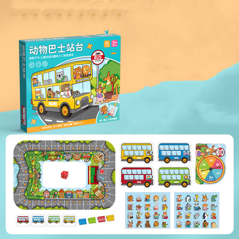 Animal Bus Platform Table Games For Children