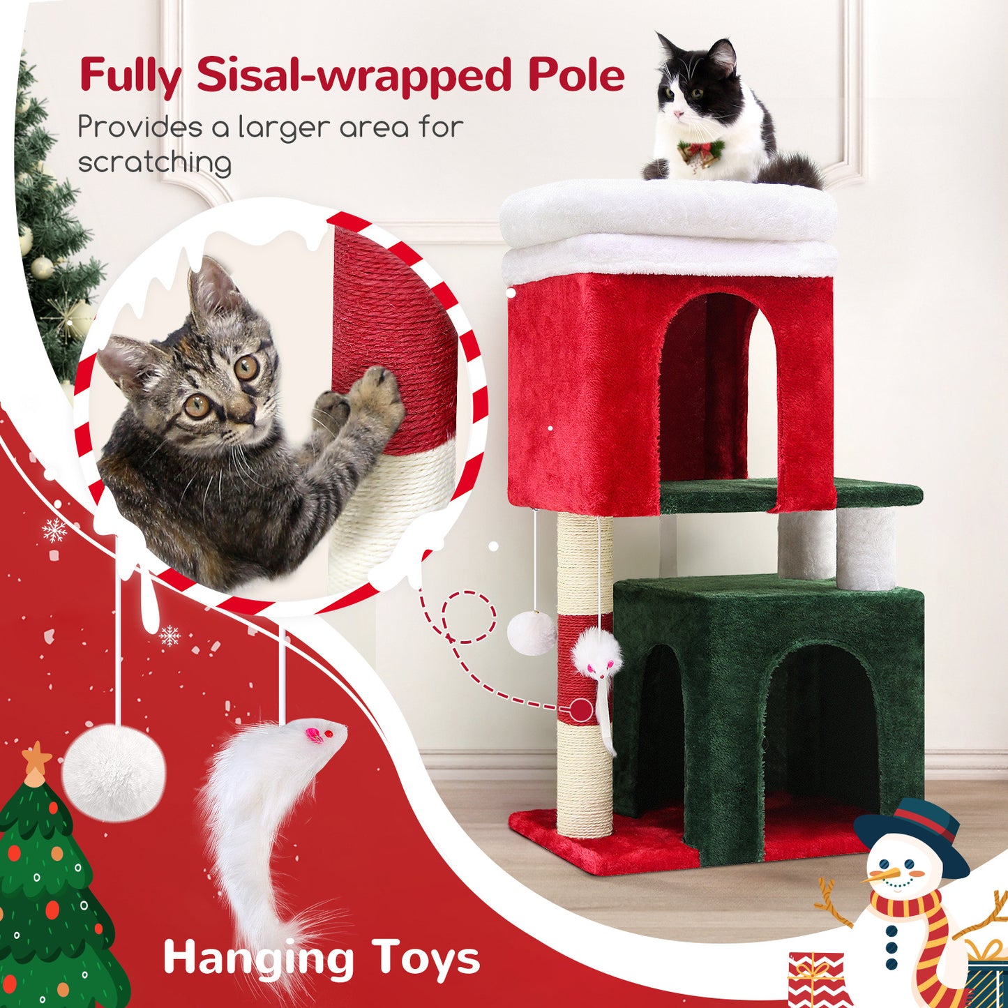 31 Inch Christmas Series Cat Climbing Frame