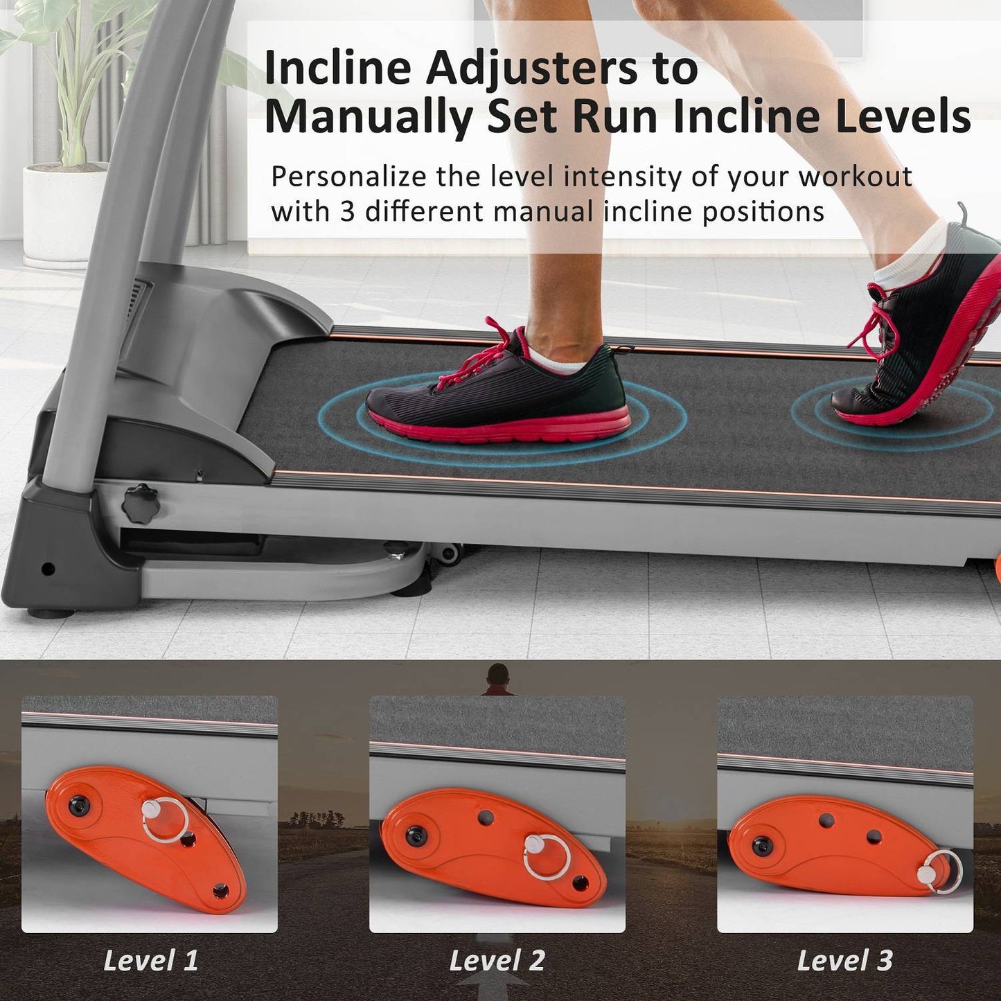 Home Use Easy Folding Treadmill,1.5HP Electric Running,Jogging Walking Machine