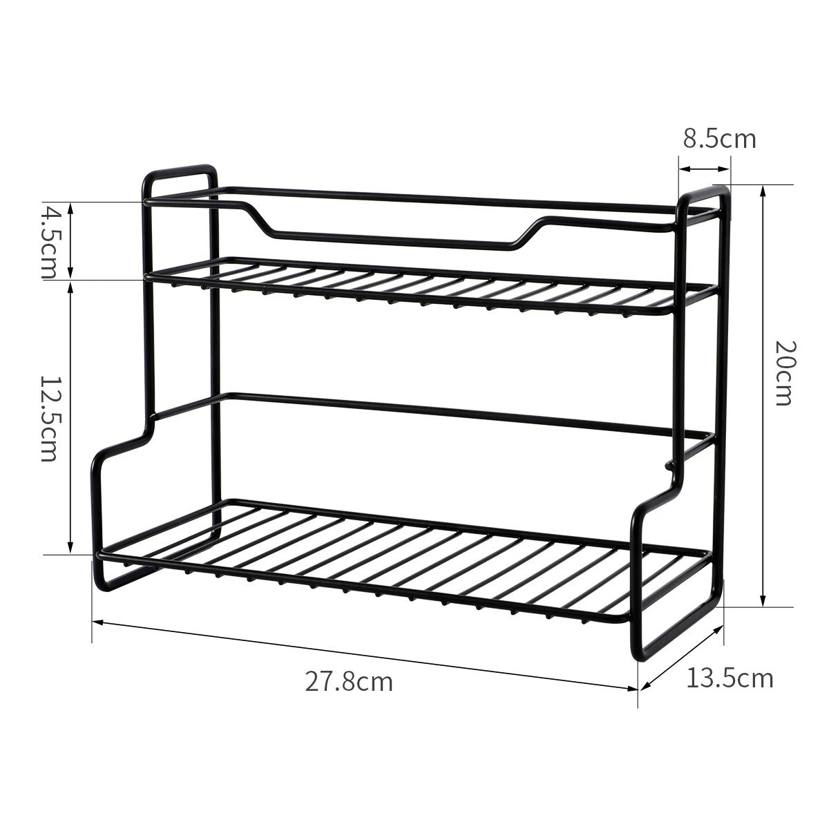 Kitchen Double-layer Storage Rack Seasoning Rack Bathroom
