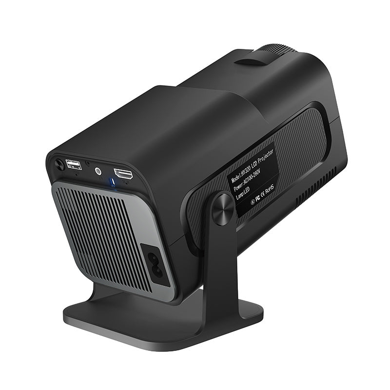 HY320 Android AOSP Projector 4K Hard Decoding, Dual-band Wi-Fi 6 And BT5.0 1080P Native Resolution, 300 ANSI Lumens Brightness.