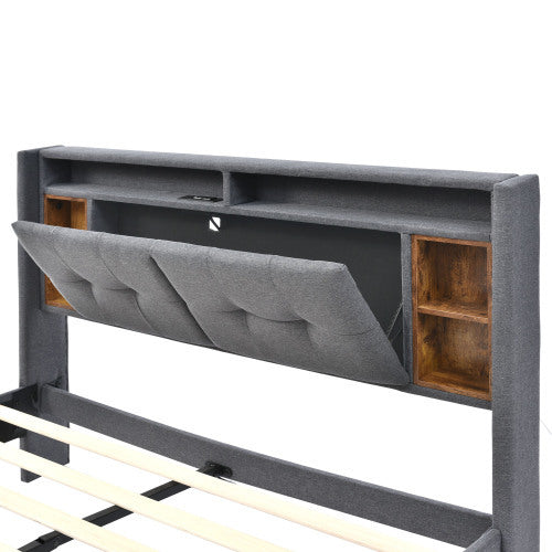 Solid Wood Bed Frame Size 160cmx200cm