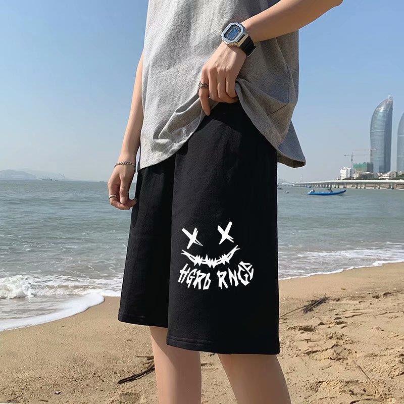 New Casual Pants Men''s Summer Shorts Men''s Korean Trend Loose Hong Kong Style Straight Sports Pants
