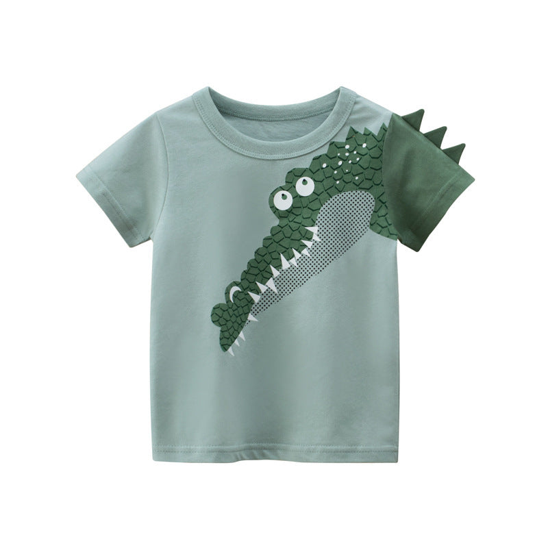 Summer Children's Short-sleeved T-shirt Boy Baby Clothes