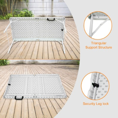 Portable Folding Table Indoor&Outdoor Maximum Weight 135KG Foldable Table For Camping