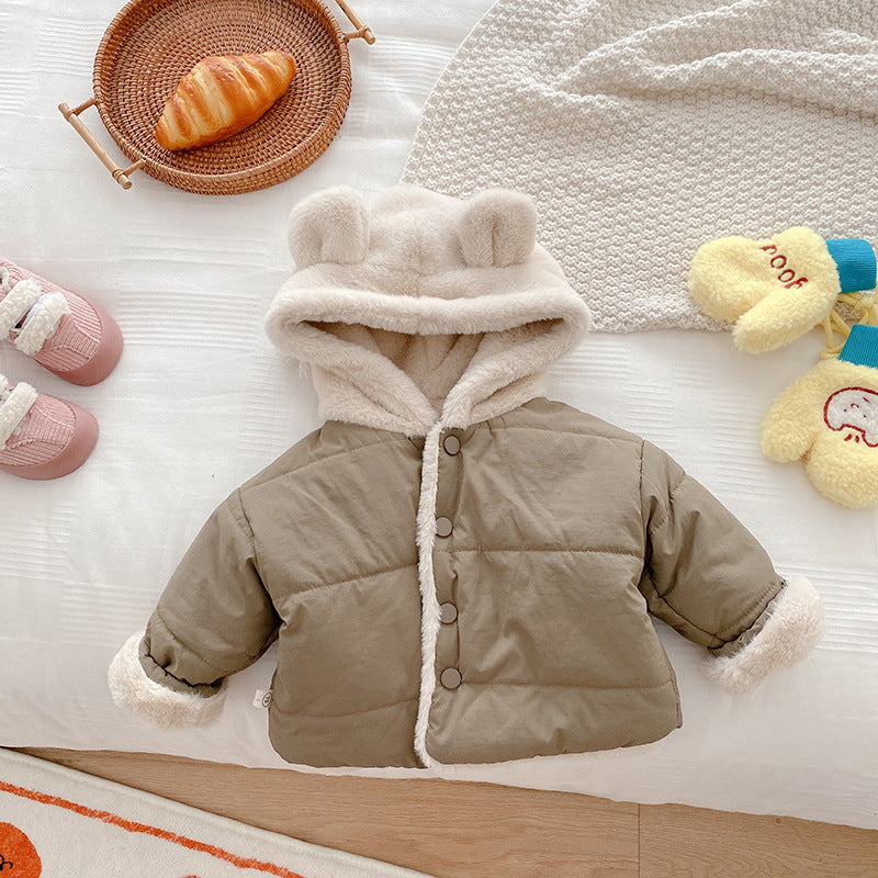 Boy Hooded Thermal Cotton-padded Clothes