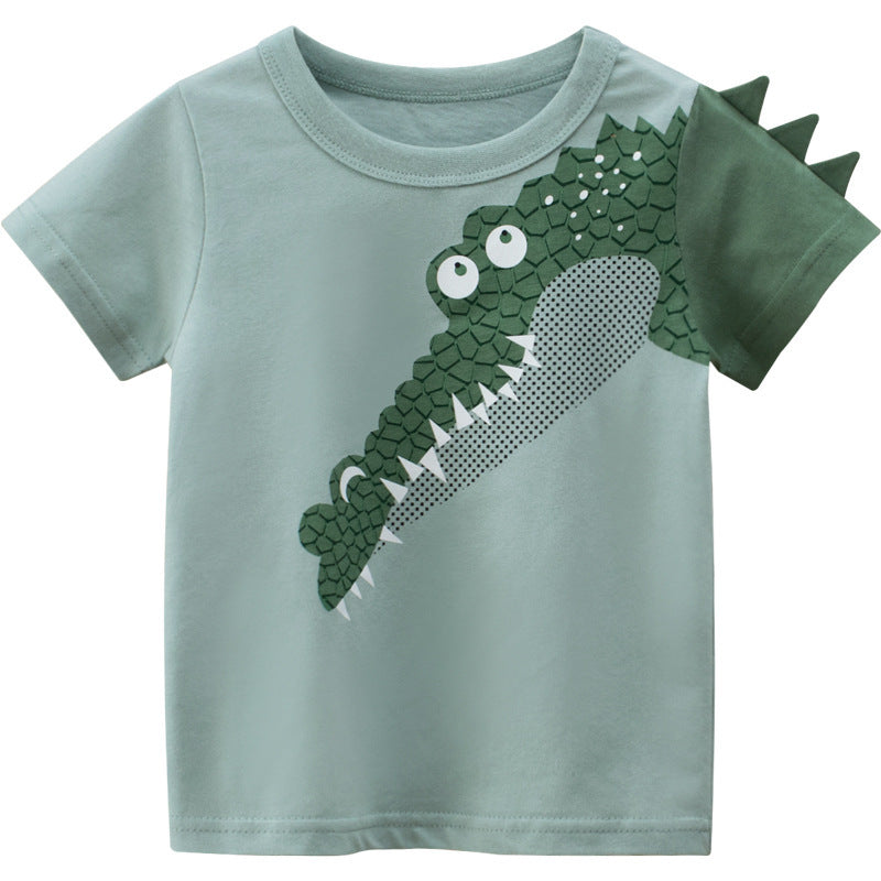 Summer Children's Short-sleeved T-shirt Boy Baby Clothes