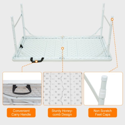 Portable Folding Table Indoor&Outdoor Maximum Weight 135KG Foldable Table For Camping