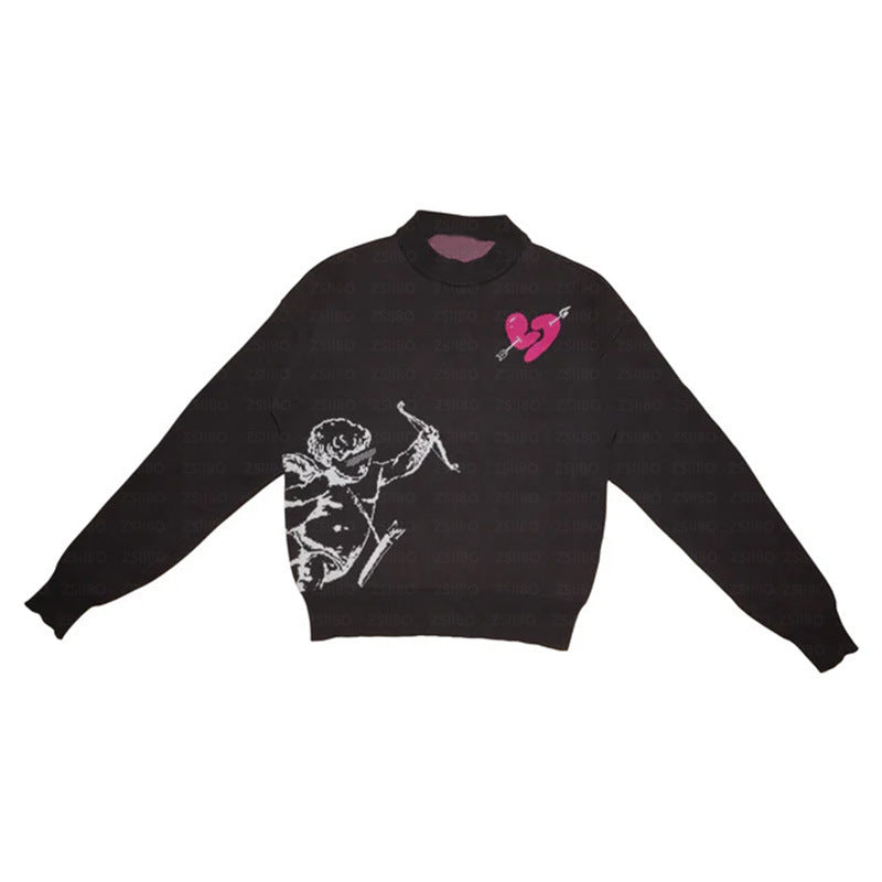 Casual Cupid Archery Jacquard Sweater