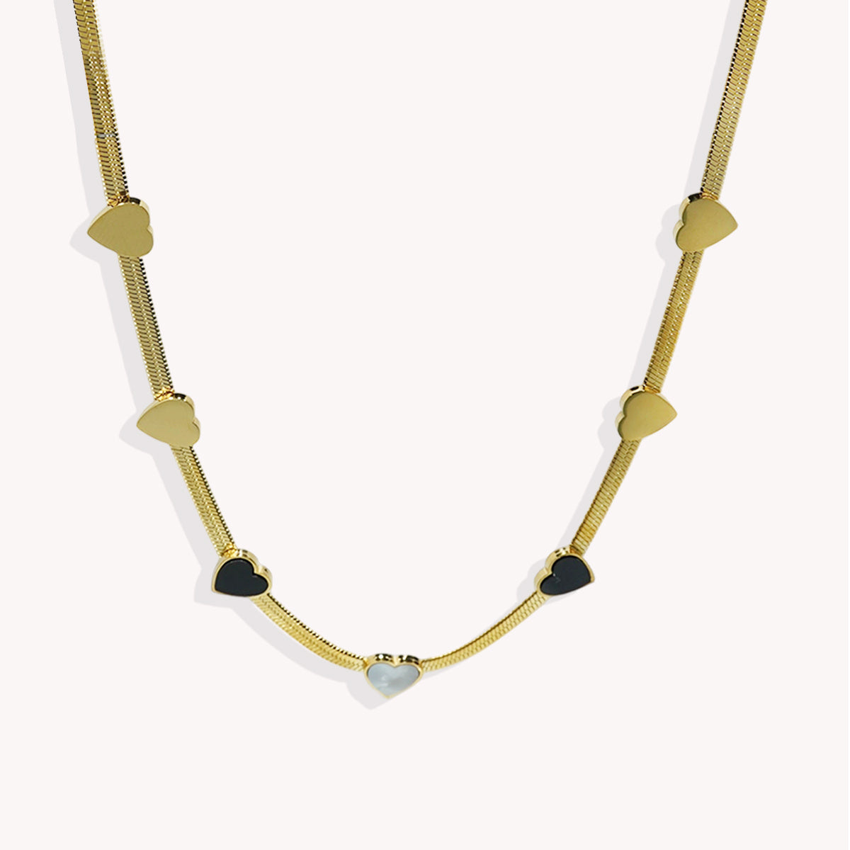 Lxalry 18K Gold Plated Heart Mirror Jewelry Set Hypoallergenic Skin Safe Necklace Bracelet For Daily Gifting Never Fade Adjustable Luxury With Precision Inlay Craftsmanship