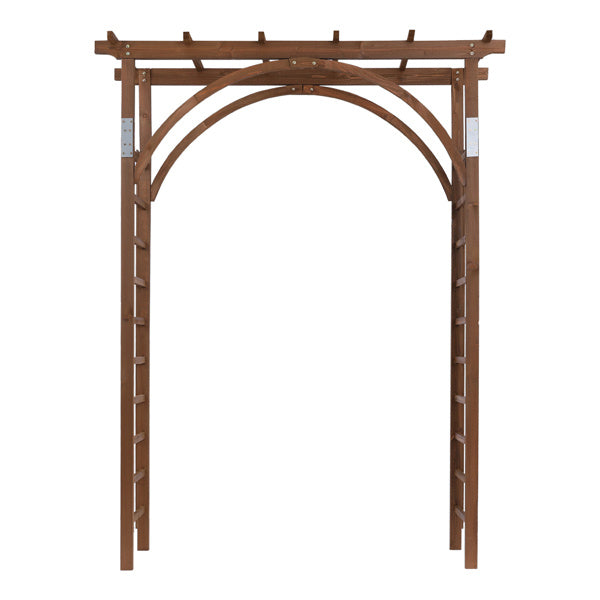 7FT Dark Brown Garden Arch