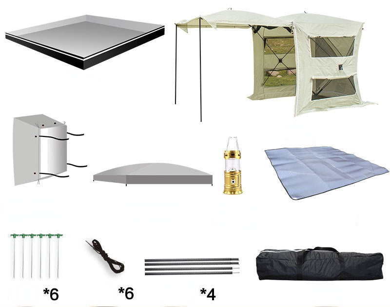 Rear Extension Tent Canopy Portable Multi-function