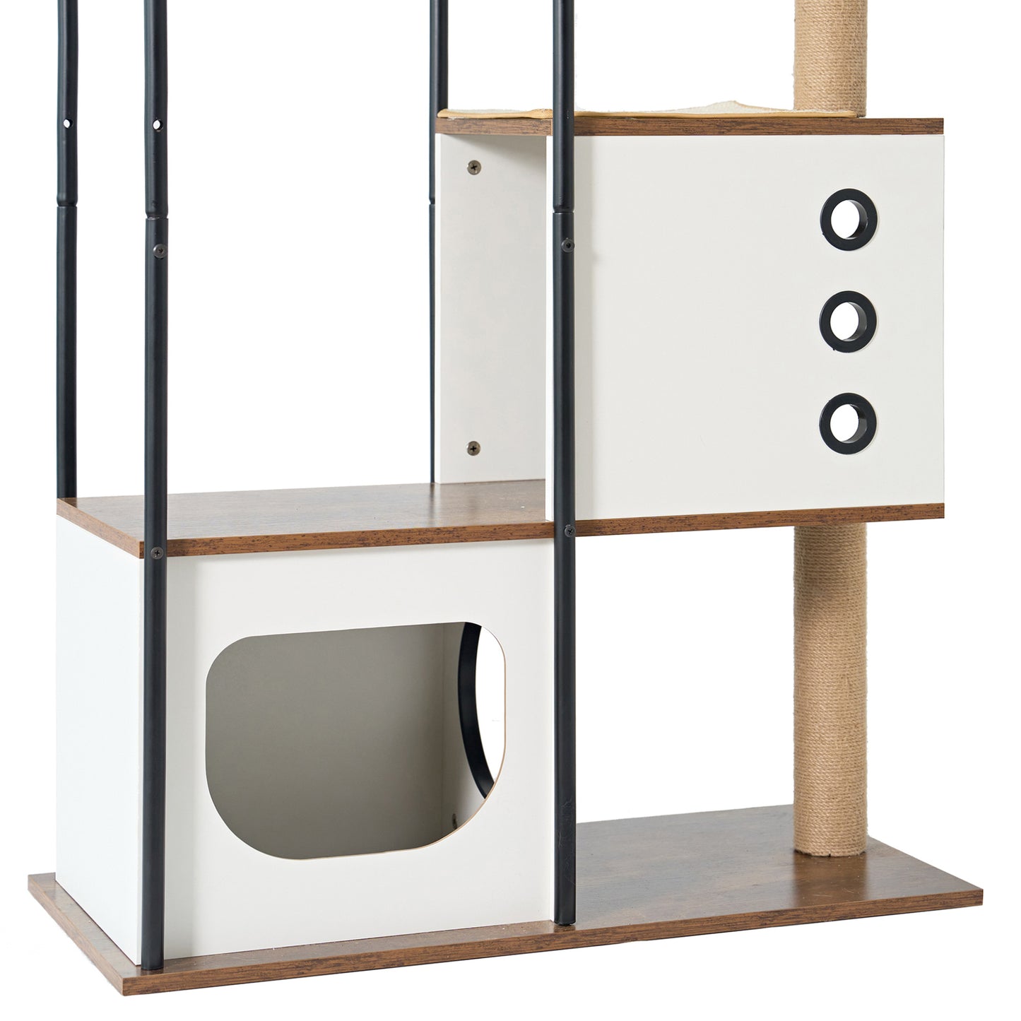 Cat Climbing Frame,Cat Tree,Modern Cat Tower, Multi-Level Cat Condo With 1 Caves,2 Scratching Posts,Perch,for Indoor Cats